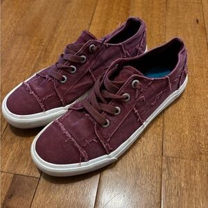 Blowfish Malibu Purple/Maroon Slip On Sneakers Size Womens 10